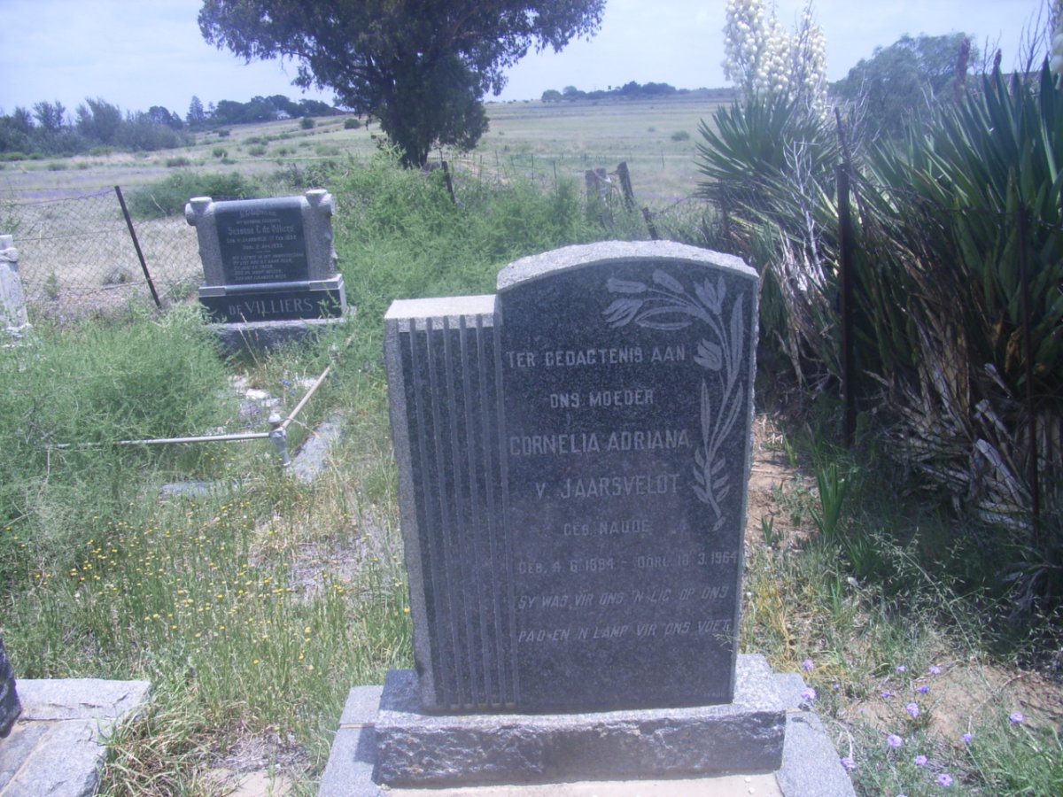 JAARSVELDT Cornelia Adriana, v. nee NAUDE 1894-1964