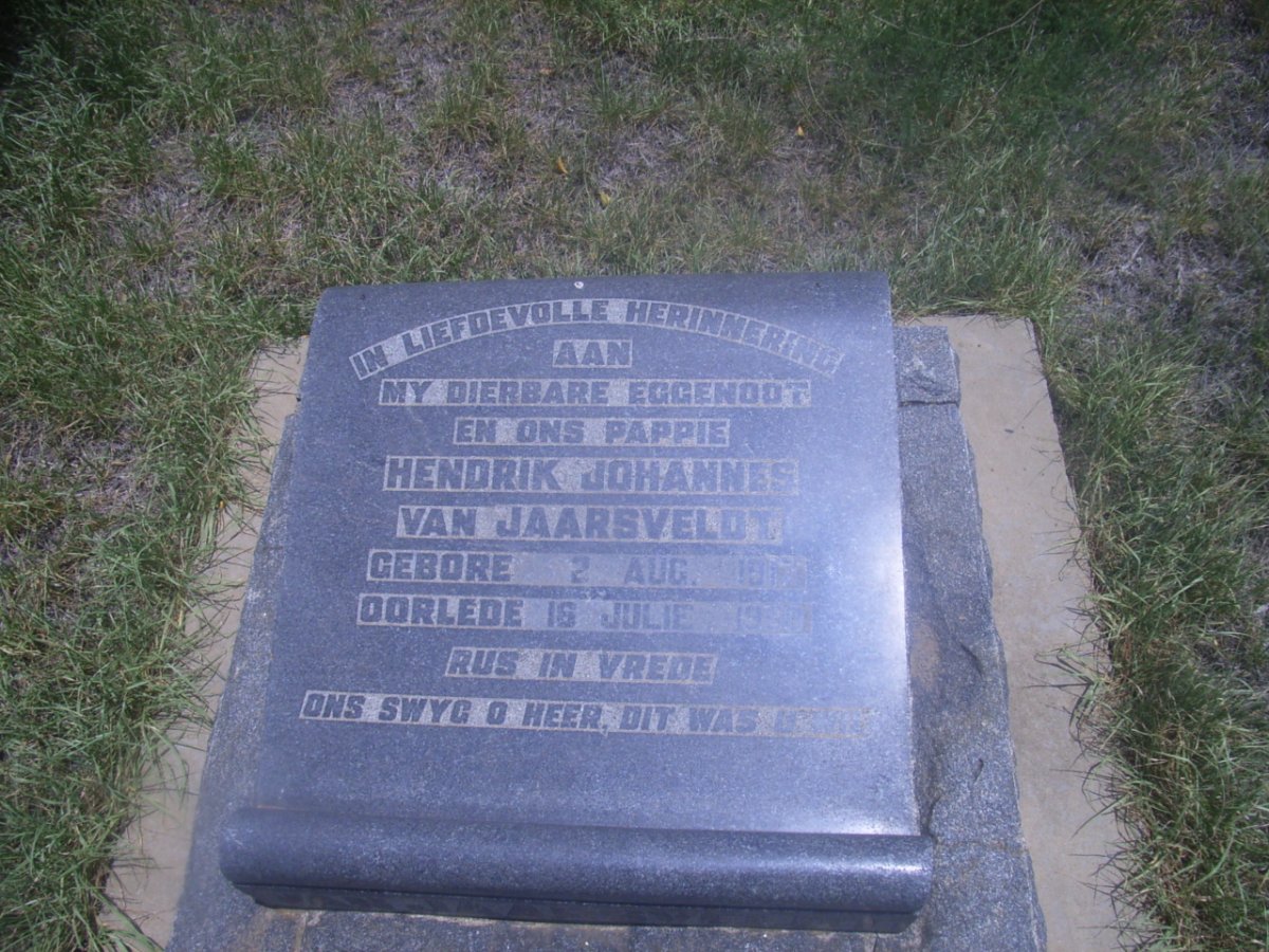 JAARSVELDT Hendrik Johannes 19??-19??