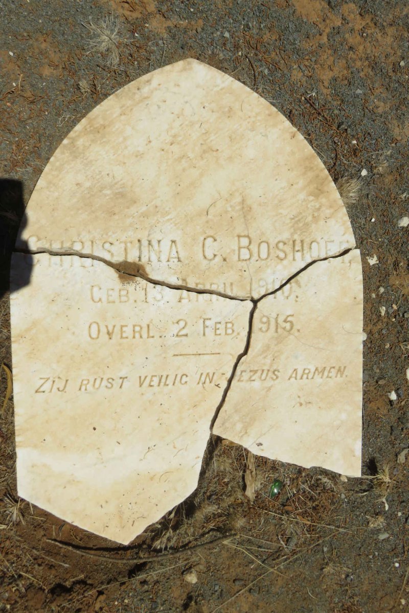 BOSHOFF Christina C. 1910-1915