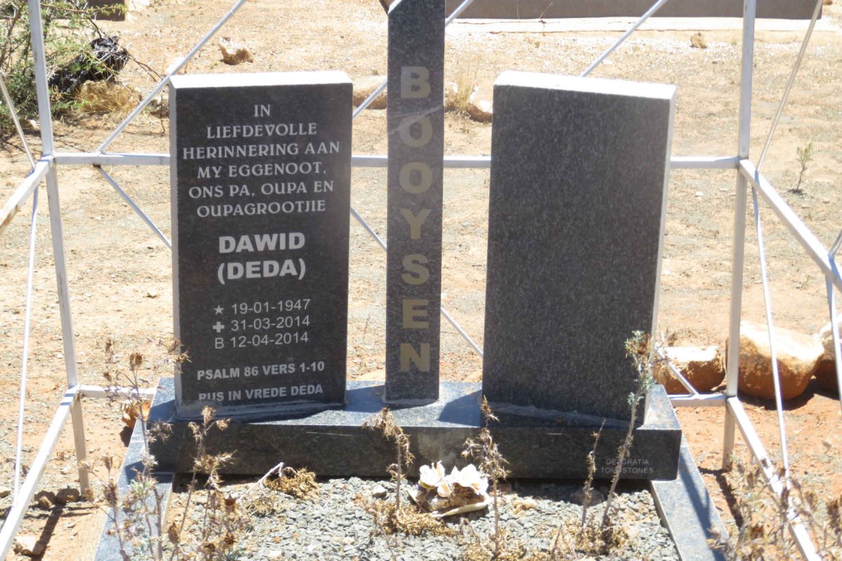 BOOYSEN Dawid 1947-2014