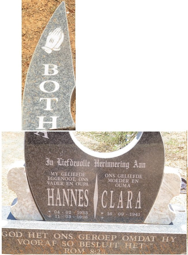 BOTHA Hannes 1933-1996 &amp; Clara 1941-