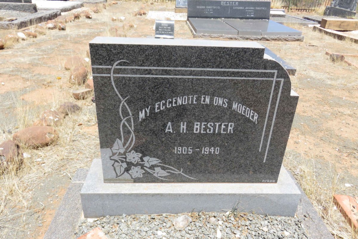 BESTER A.H. 1905-1940