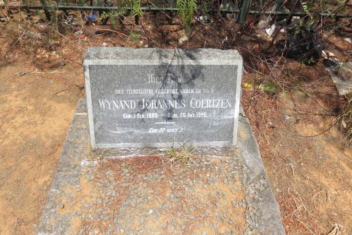 COERTZEN Wynand Johannes 1888-1946