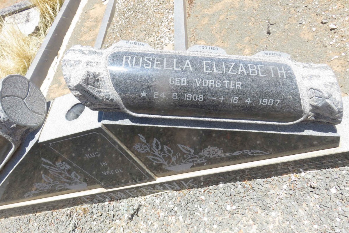COMBRINK Cornelius Johannes 1919-2001 &amp; Rosella Elizabeth VORSTER 1908-1987