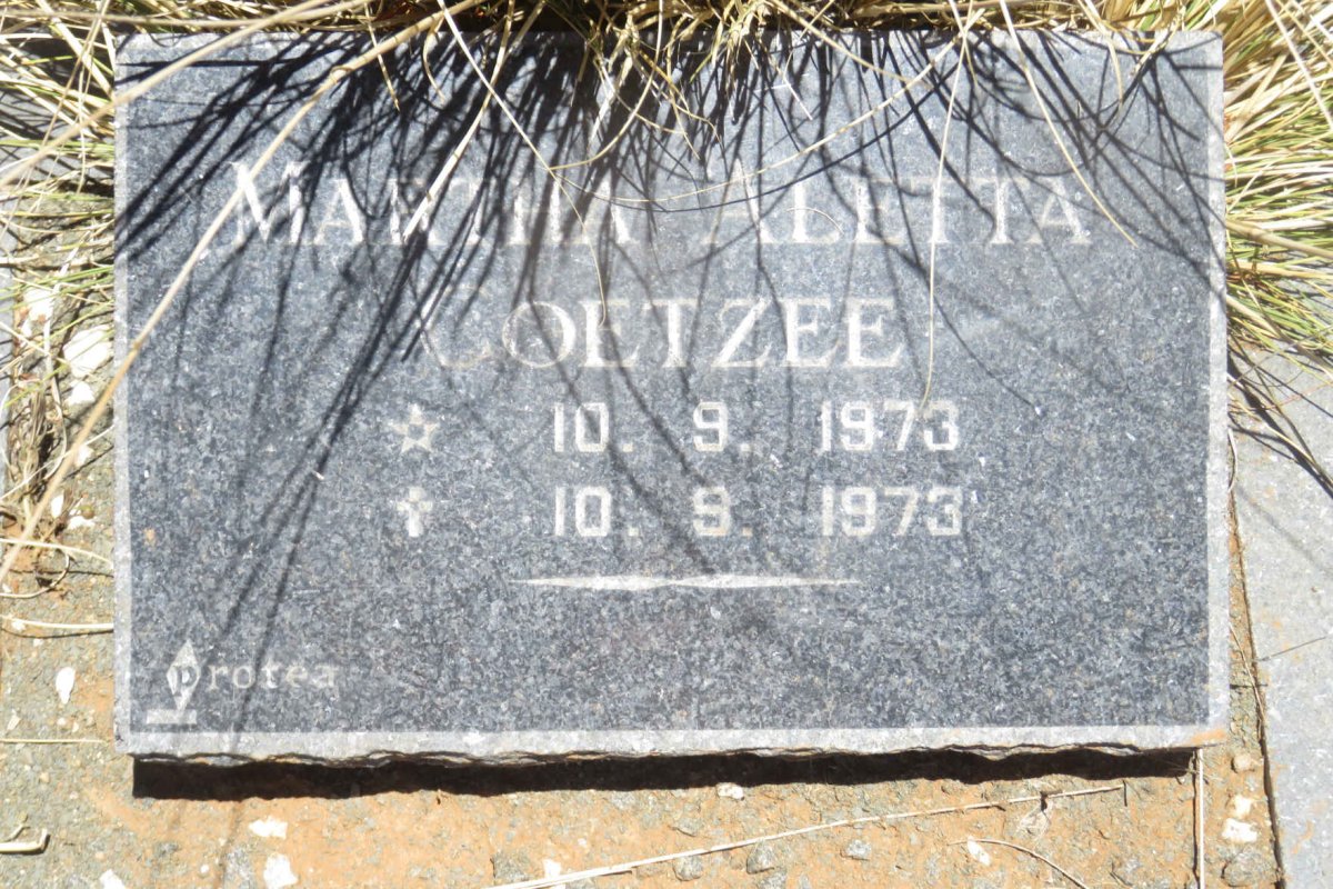 COETZEE Martha Aletta 1973-1973