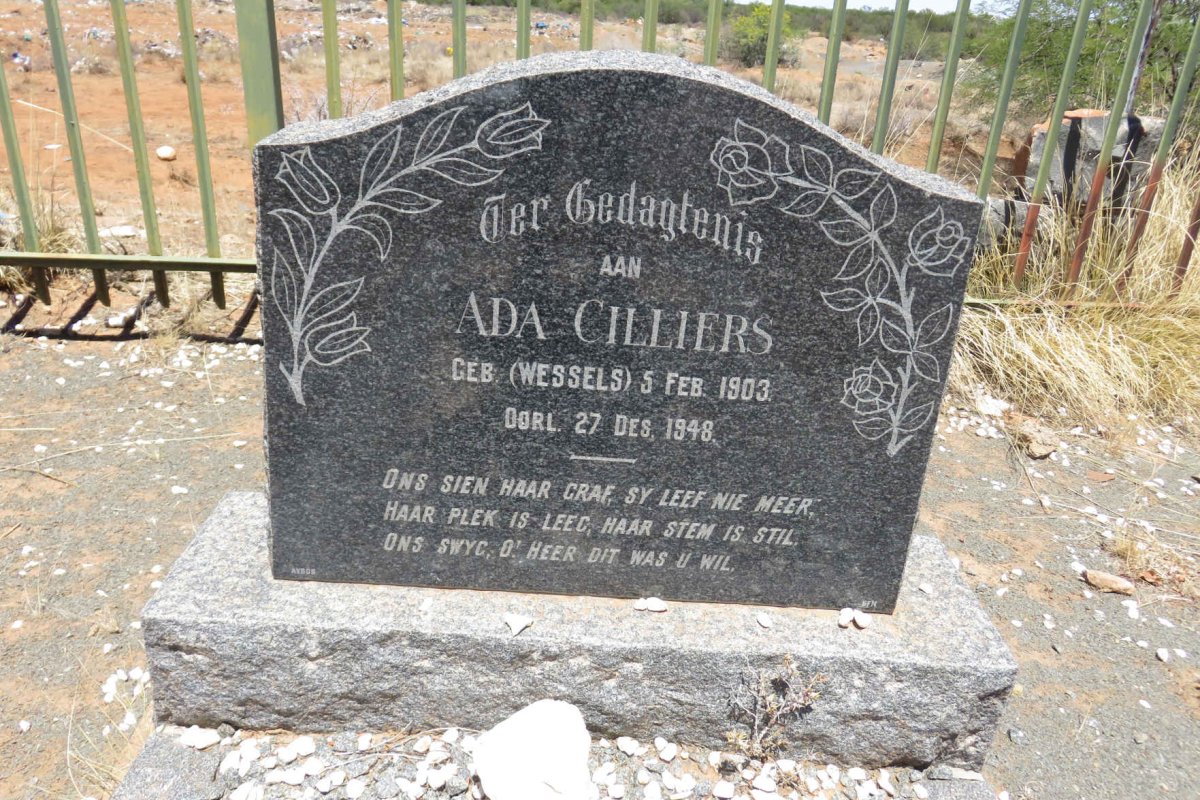 CILLIERS Ada nee WESSELS 1903-1948
