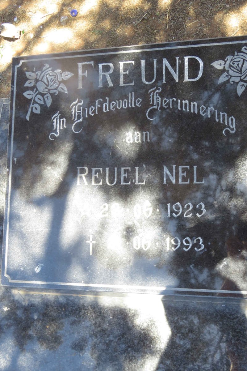 FREUND Reuel Nel 1923-1993