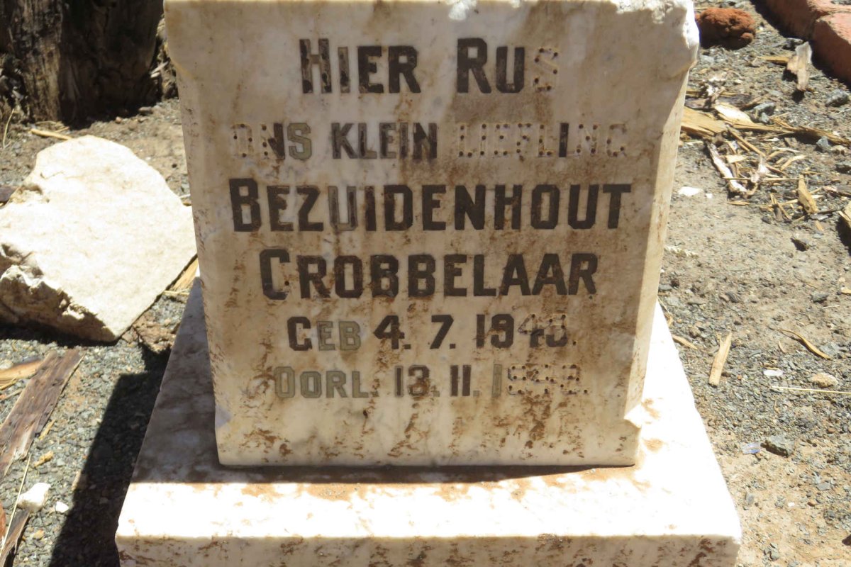 GROBBELAAR Bezuidenhout 1949-1949