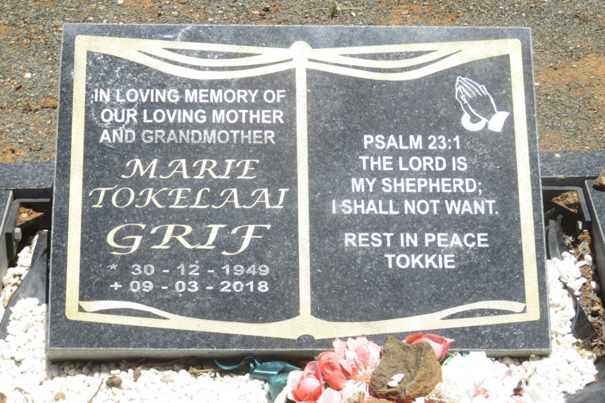 GRIF Marie Tokelaai 1949-2018