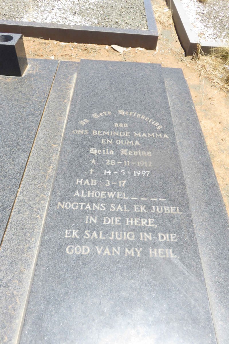 GOUWS Willem Johannes 1910-1978 &amp; Heila Levina 1912-1997