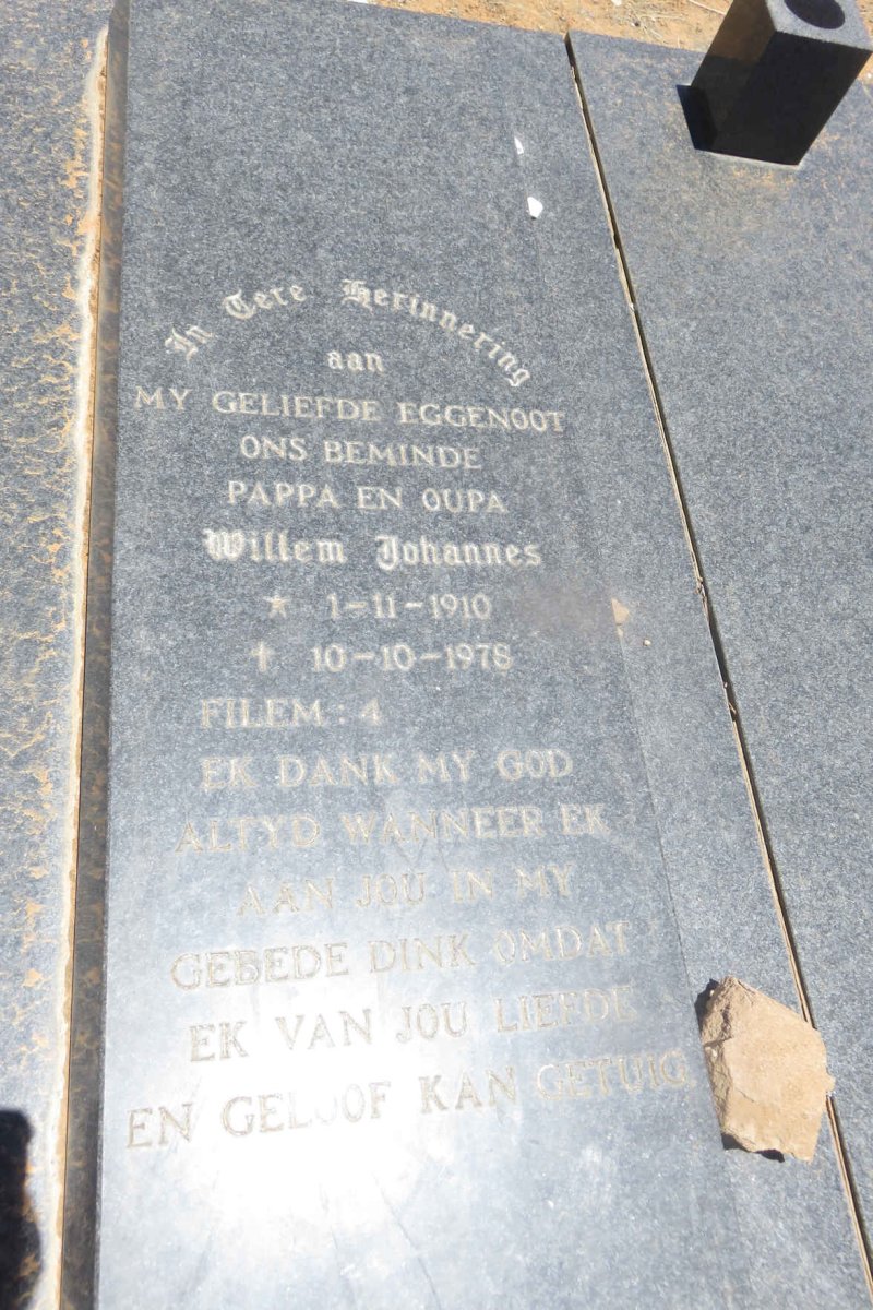 GOUWS Willem Johannes 1910-1978 &amp; Heila Levina 1912-1997