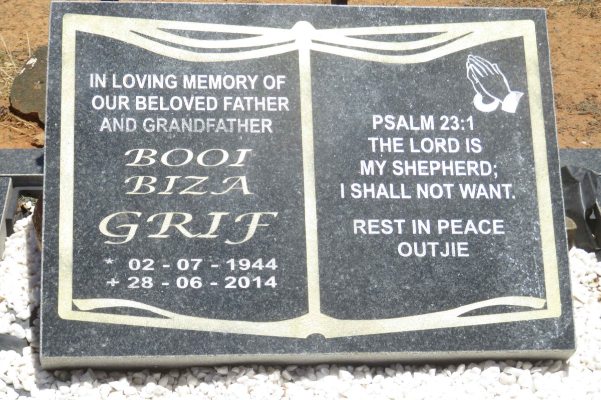 GRIF Booi Biza 1944-2014