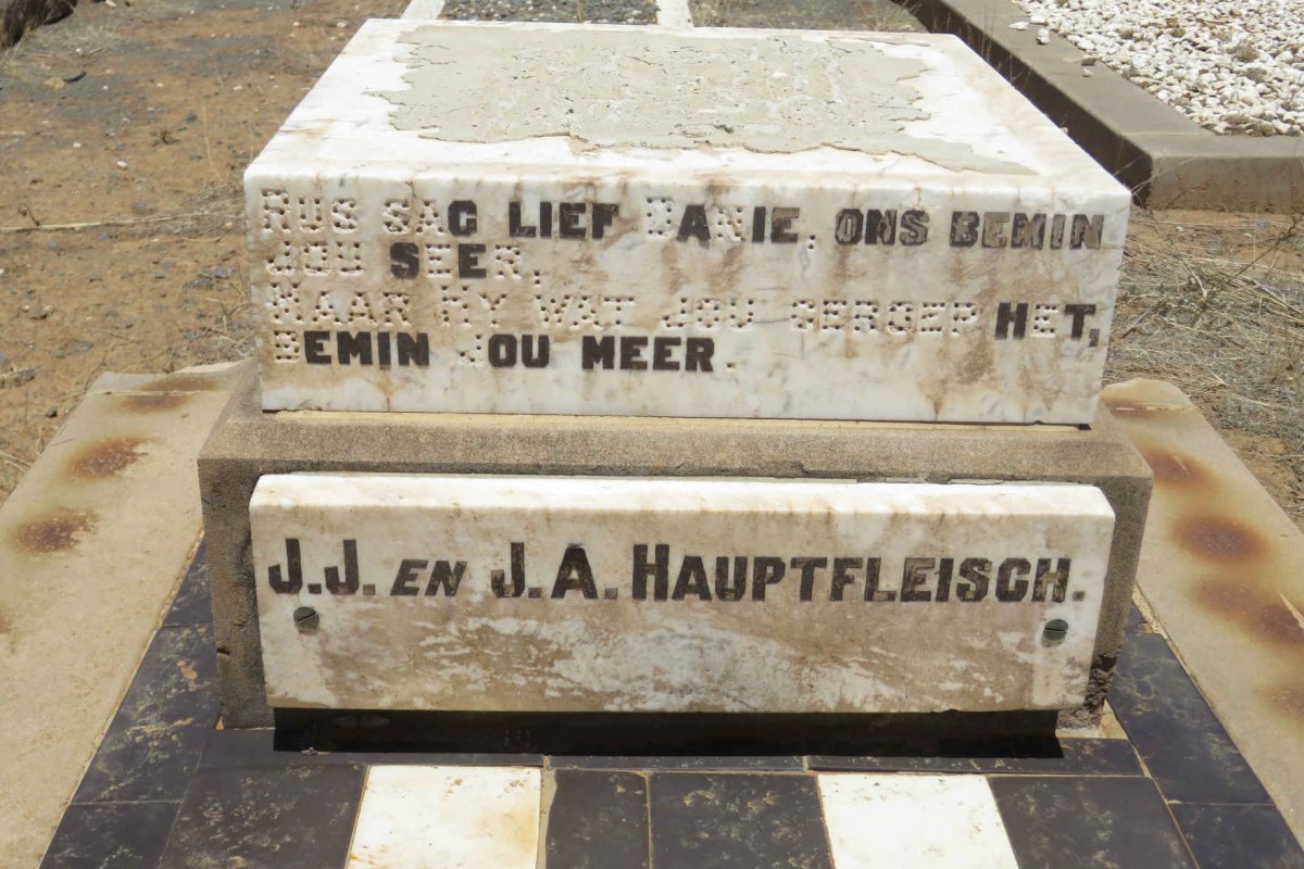 HAUPTFLEISCH Daniel Benjamin 1917-1934