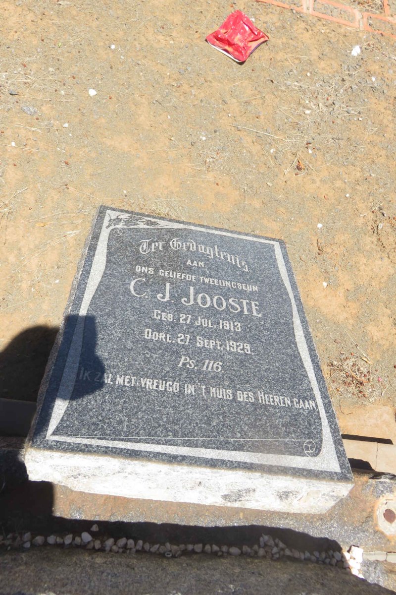 JOOSTE C.J. 1913-1929