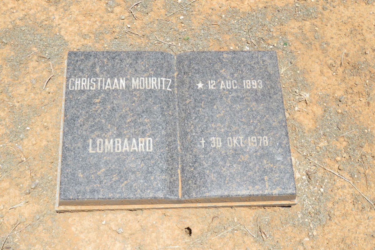 LOMBAARD Christiaan Mouritz 1893-1978