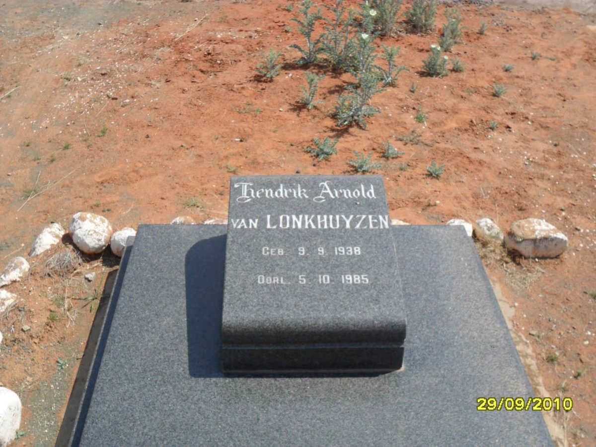 LONKHUYZEN Hendrik Arnold, van 1938-1985