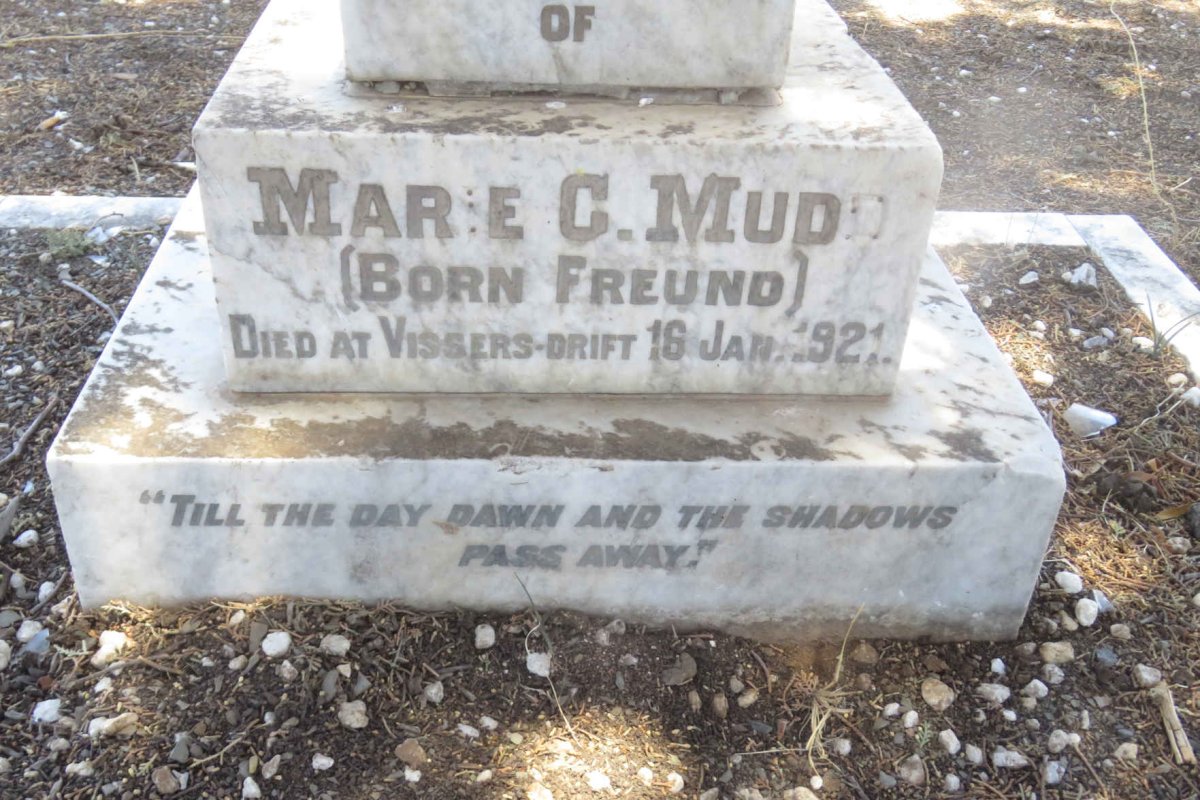 MUDD Marie C. nee FREUND -1921