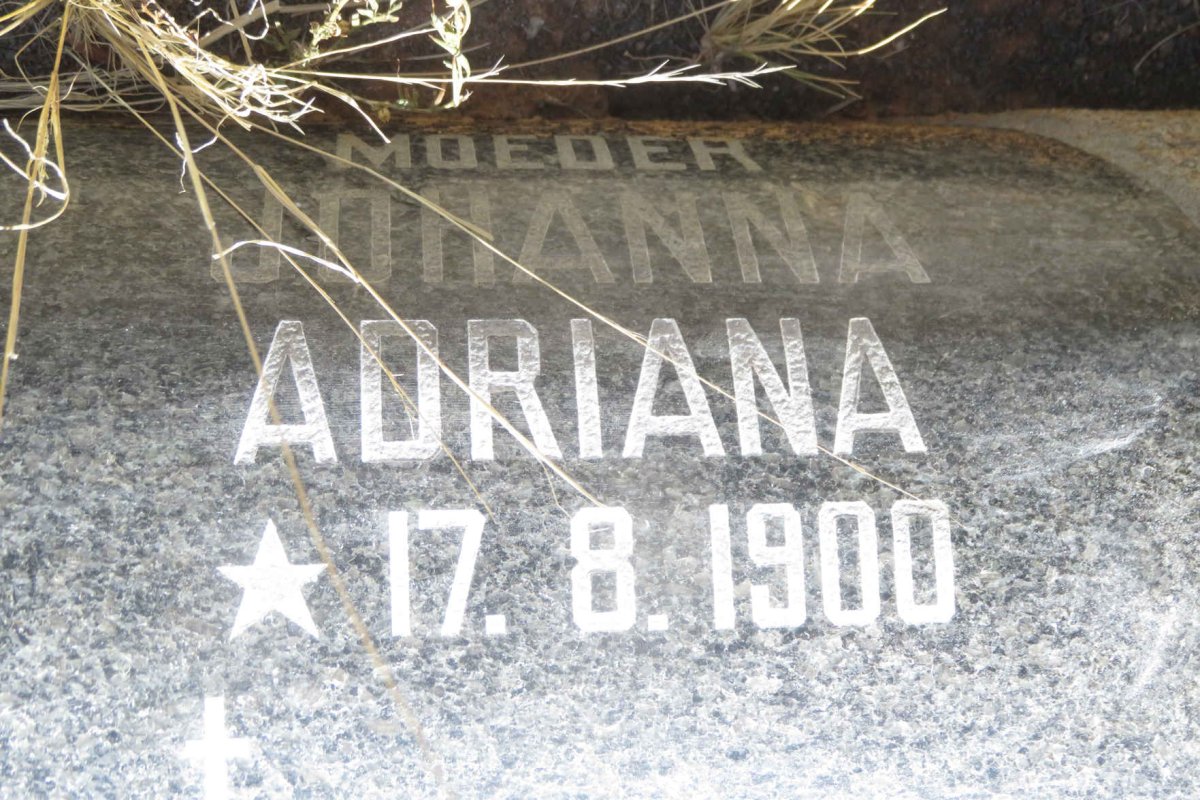 OOSTHUIZEN Johannes Jacobus 1894-1969 &amp; Johanna Adriana 1900-