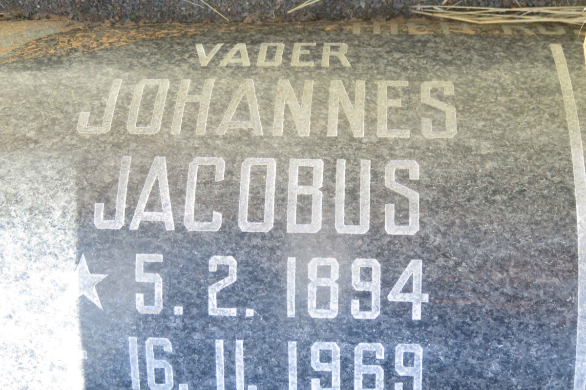 OOSTHUIZEN Johannes Jacobus 1894-1969 &amp; Johanna Adriana 1900- x