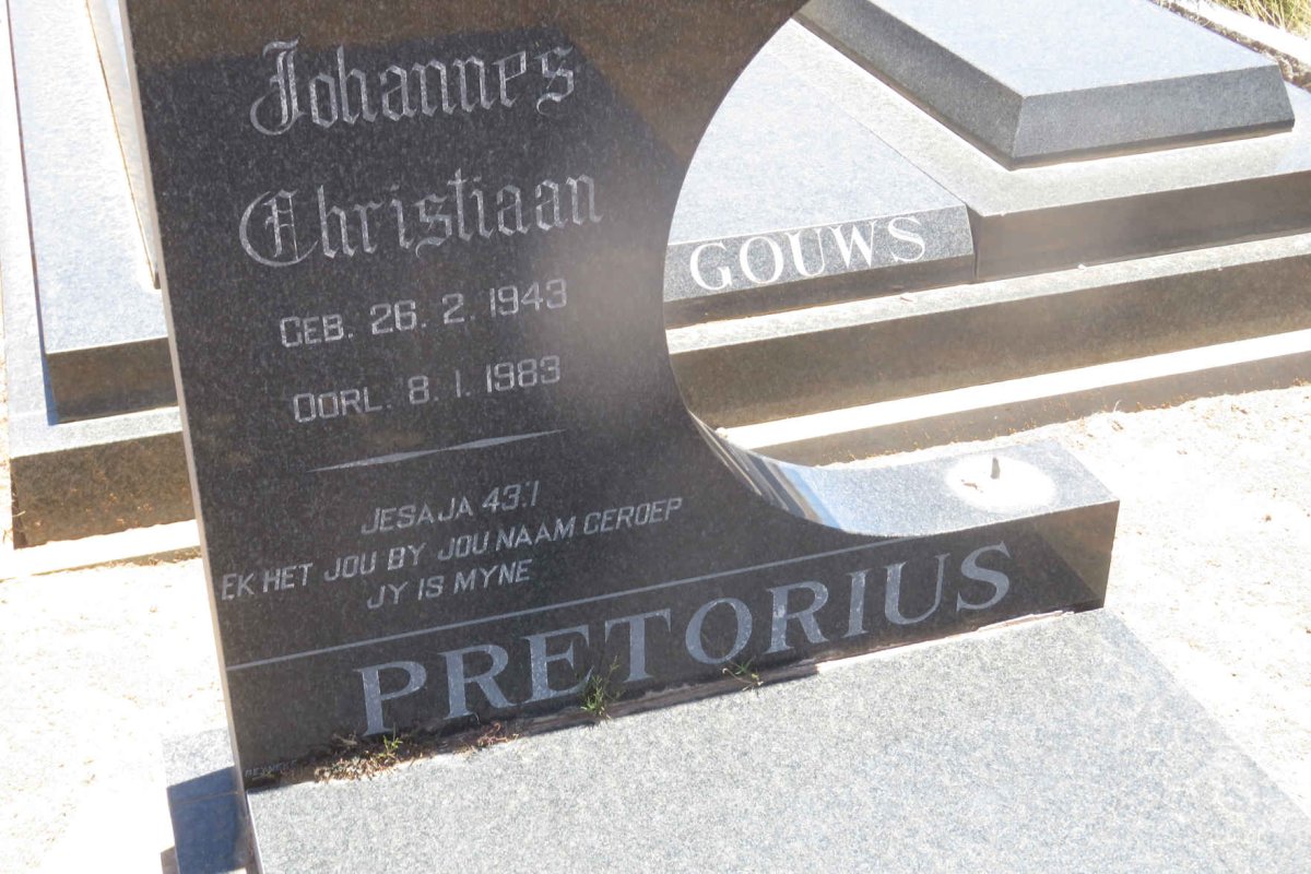 PRETORIUS Johannes Christiaan 1943-1983