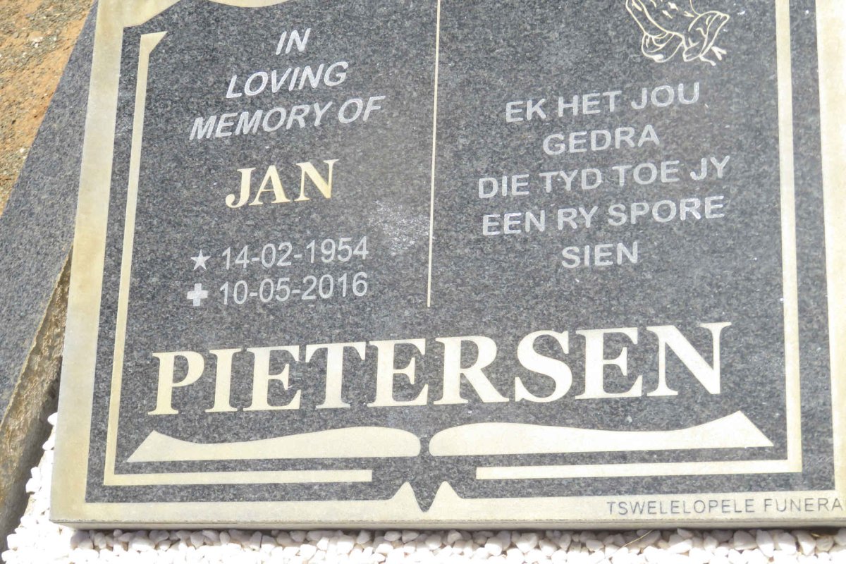 PIETERSEN Jan 1954-2016