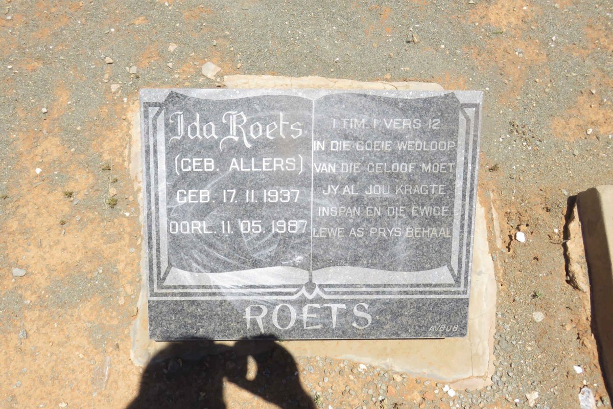 ROETS Ida nee ALLERS 1937-1987