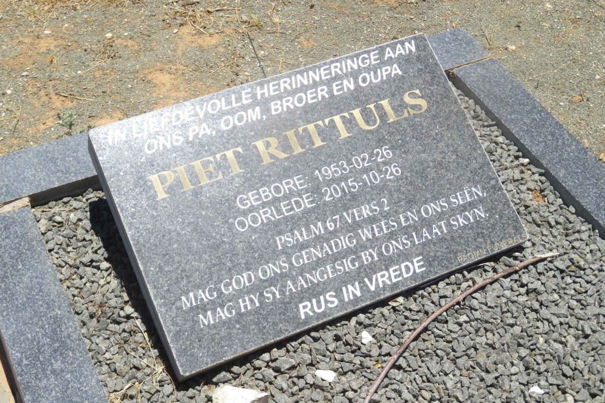 RITTULS Piet 1953-2015
