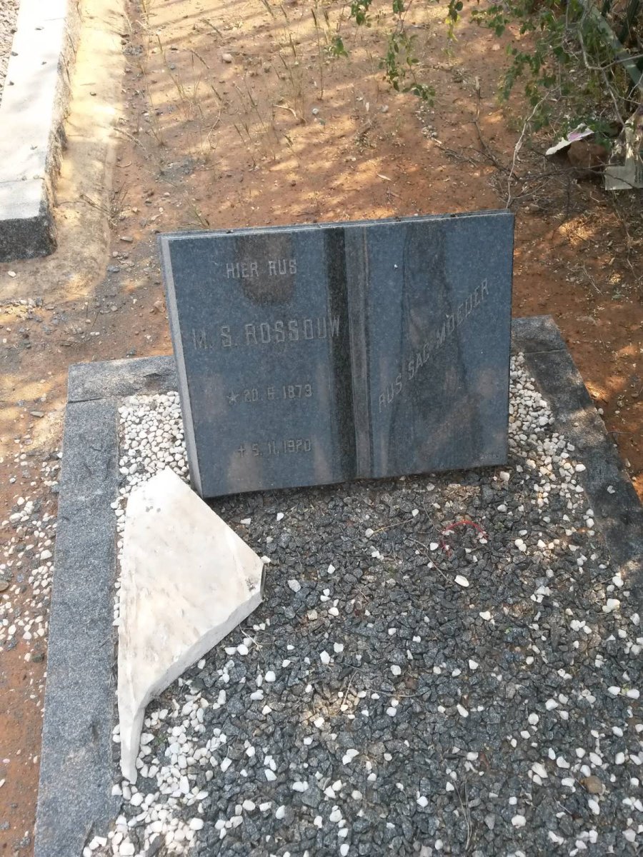 ROSSOUW M.S. 1873-1920