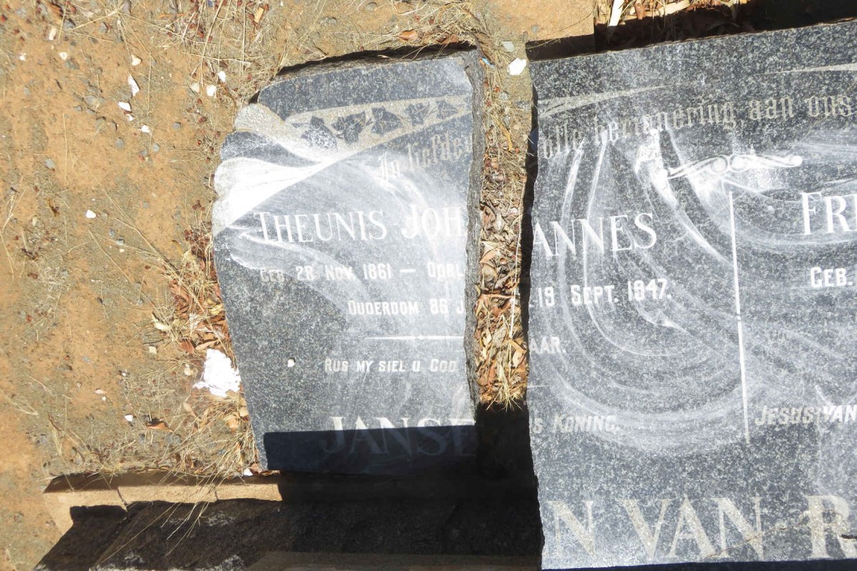 RENSBURG Theunis Johannes, Jansen van 1861-1947 &amp; Frederika Sarelina NEL 1871-1949