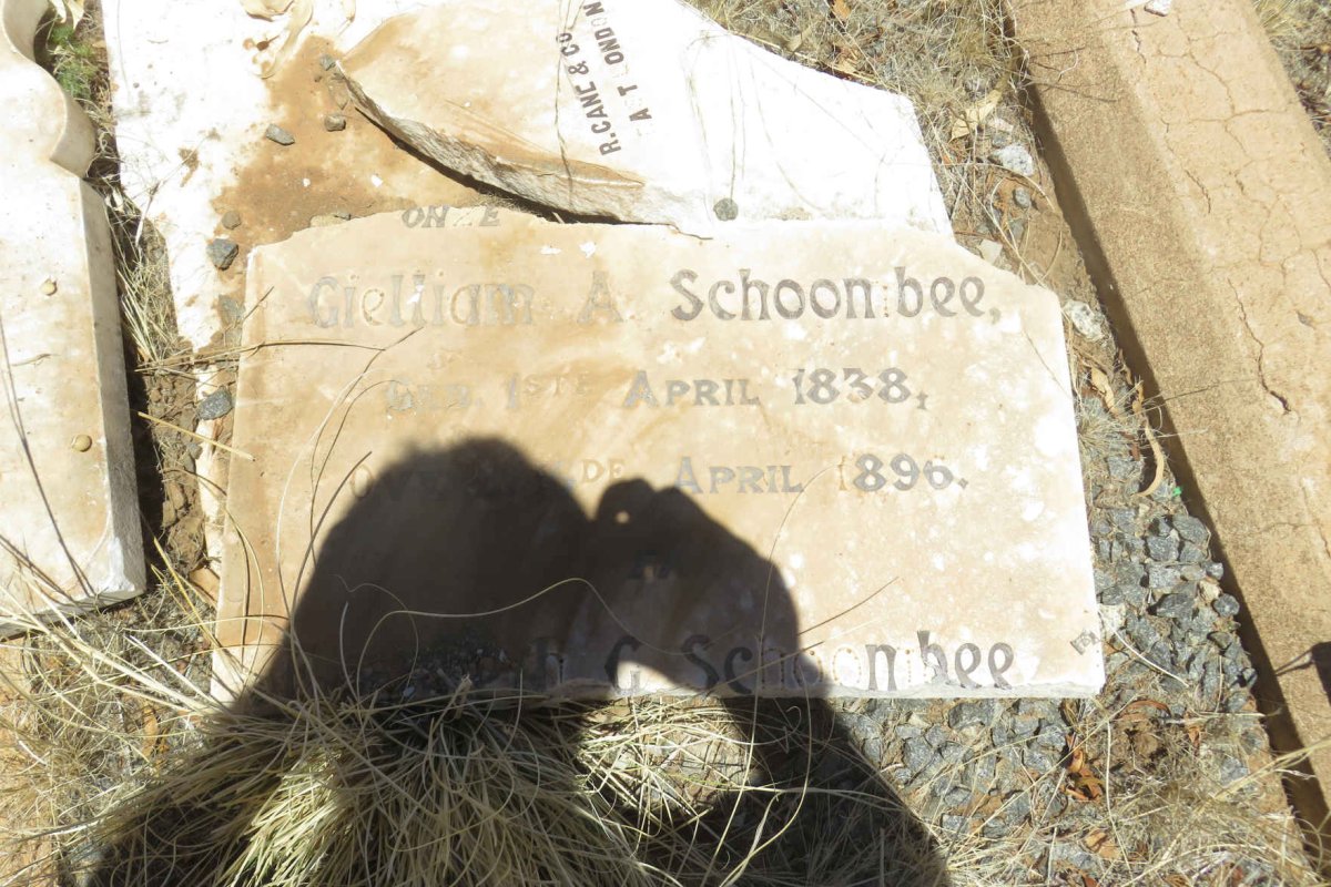 SCHOOMBEE Gielliam A. 1838-1896 &amp; Elizabeth G. JOUBERT 1842-1896x