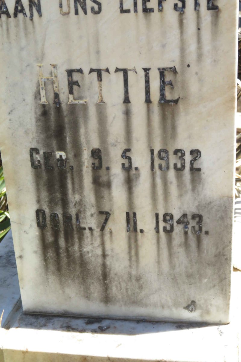 SWANEPOEL Hettie 1932-1943 :: SWANEPOEL Mirandatjie 1944-1945