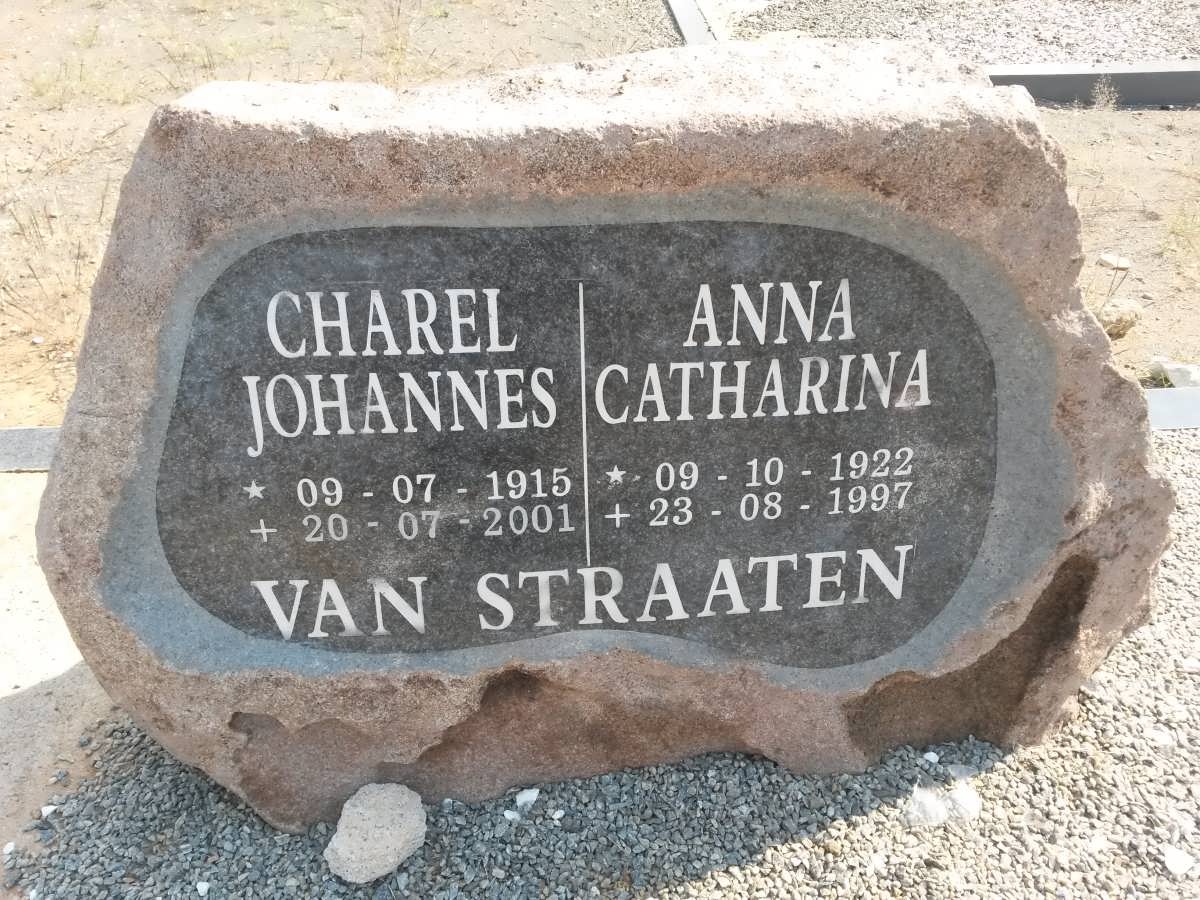 STRAATEN Charel Johannes, van 1915-2001 &amp; Anna Catharina 1922-1997
