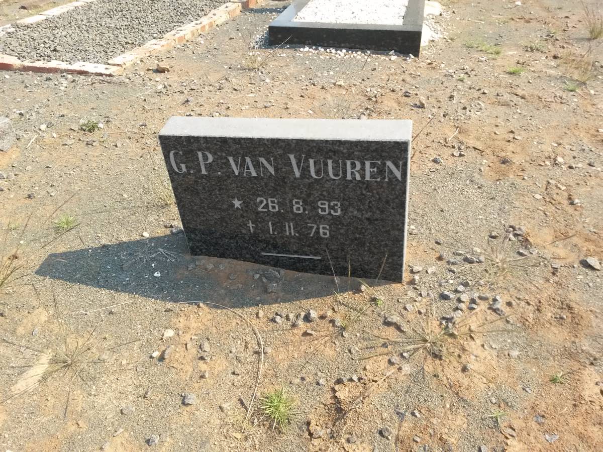 VUUREN G.P., van 1893-1976