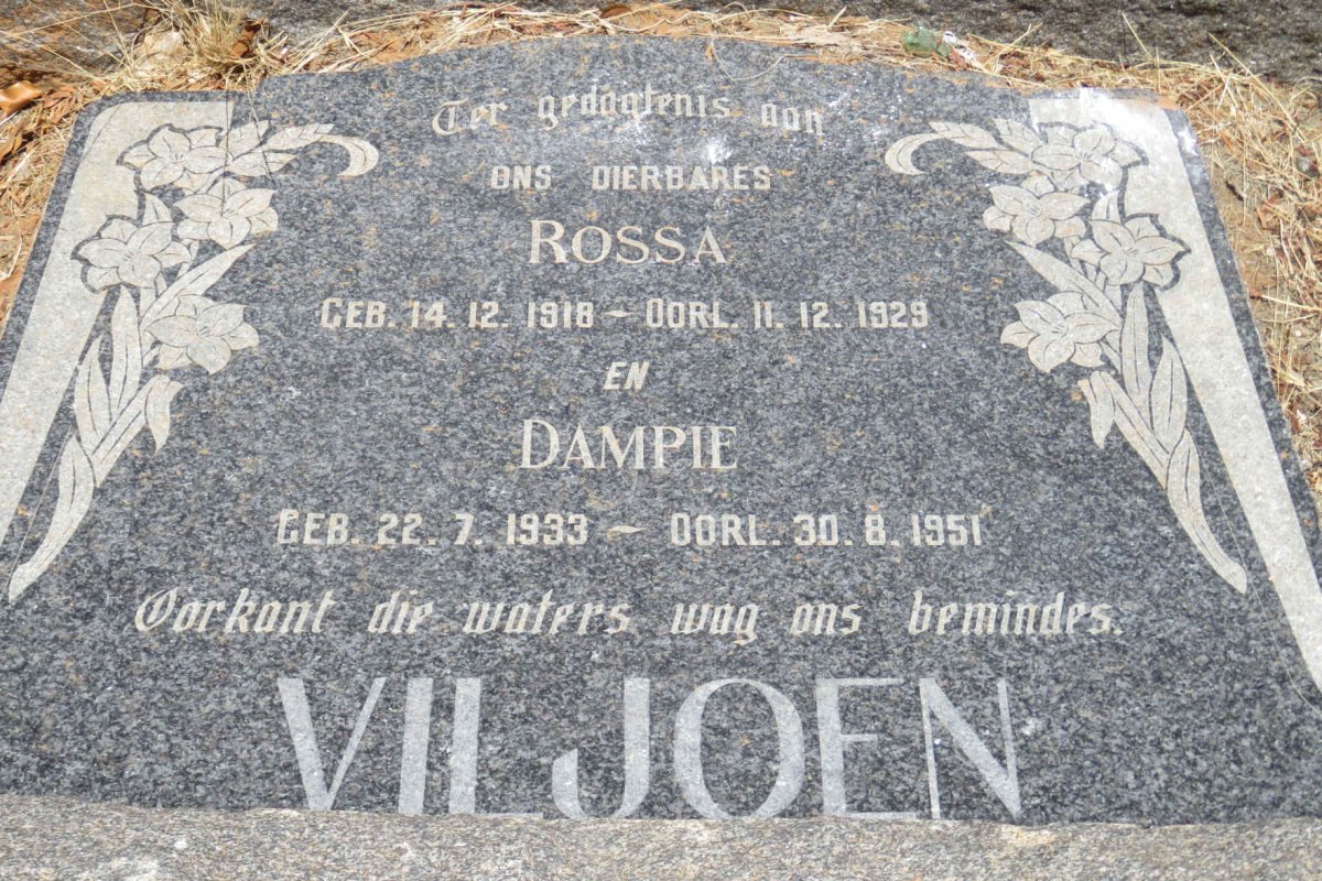 VILJOEN Rossa 1918-1929 :: VILJOEN Dampie 1933-1951