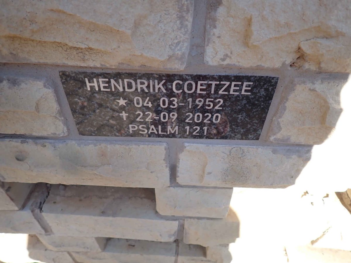 COETZEE Hendrik 1952-2020