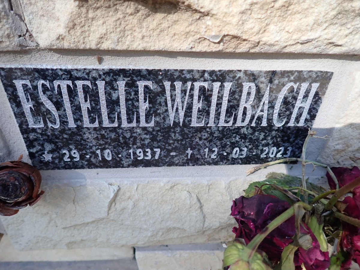 WEILBACH Estelle 1937-2023