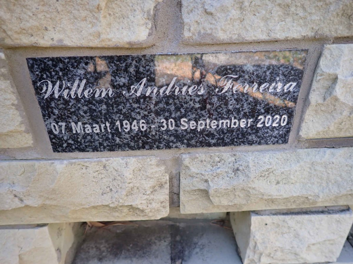 FERRIERA Willem Andries 1946-2020