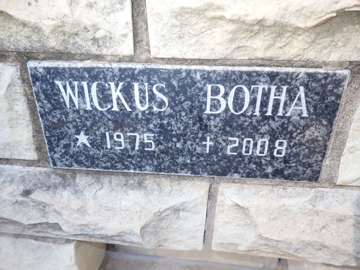 BOTHA Wickus 1975-2008
