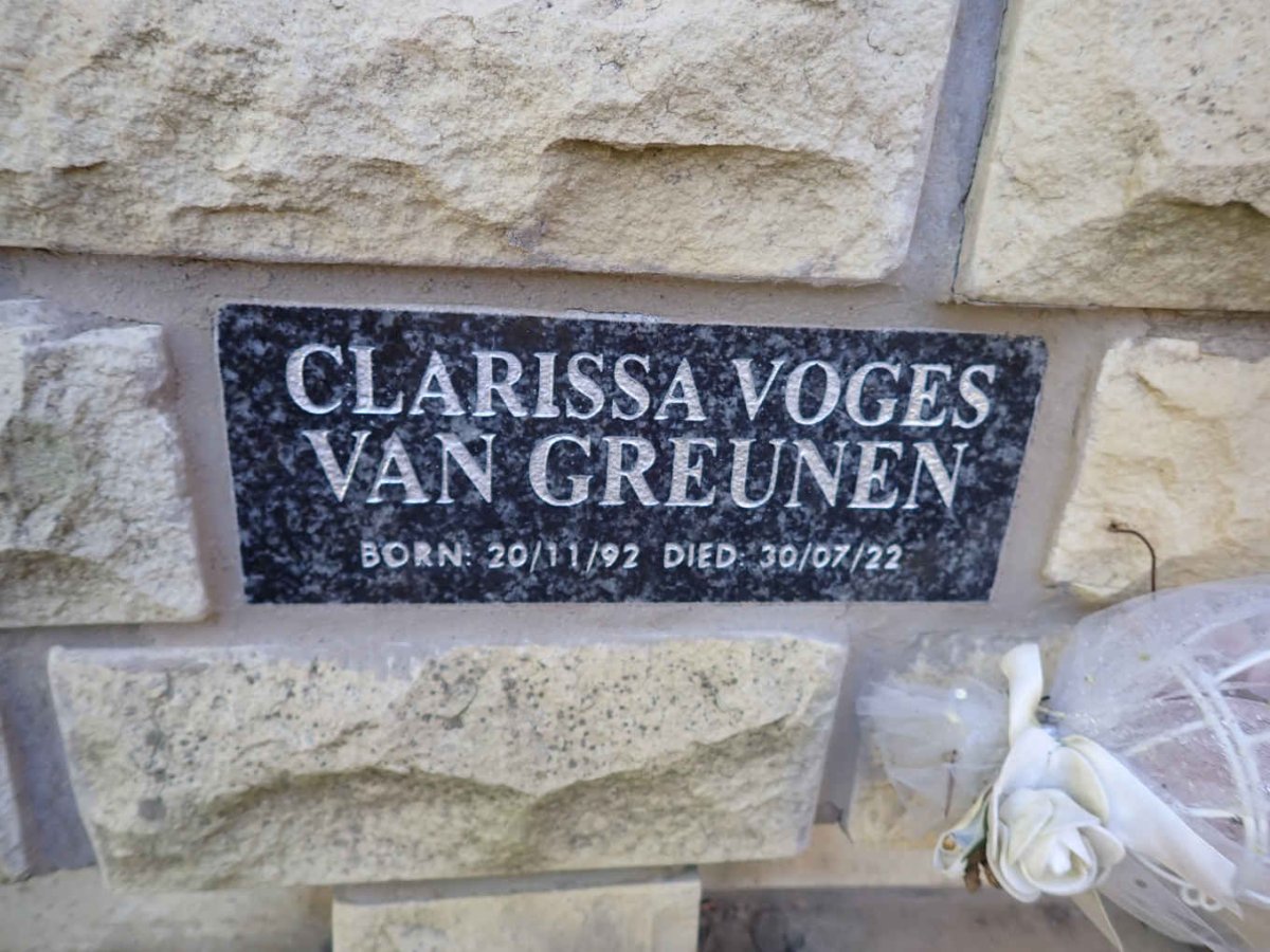 GREUNEN Clarissa Voges, van 1992-1922