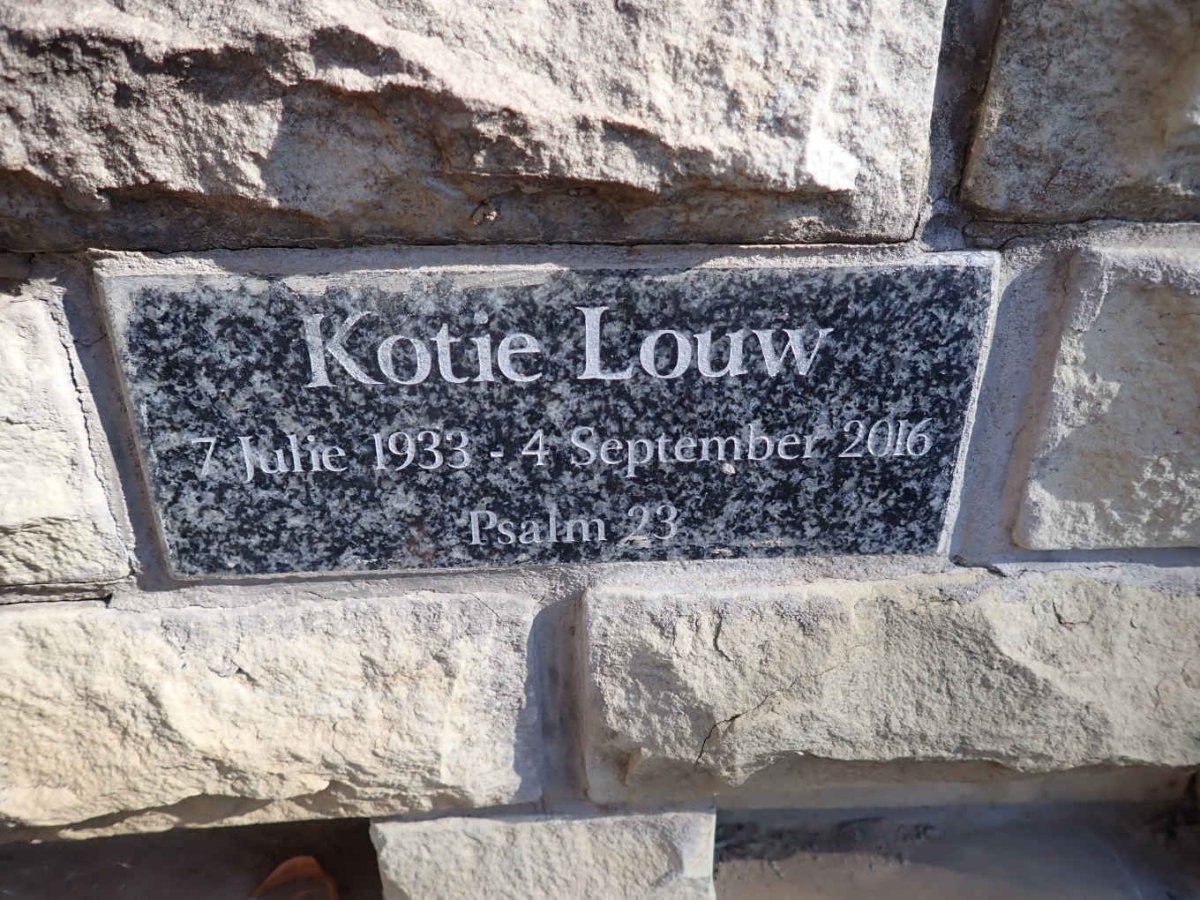 LOUW Kotie 1933-2016
