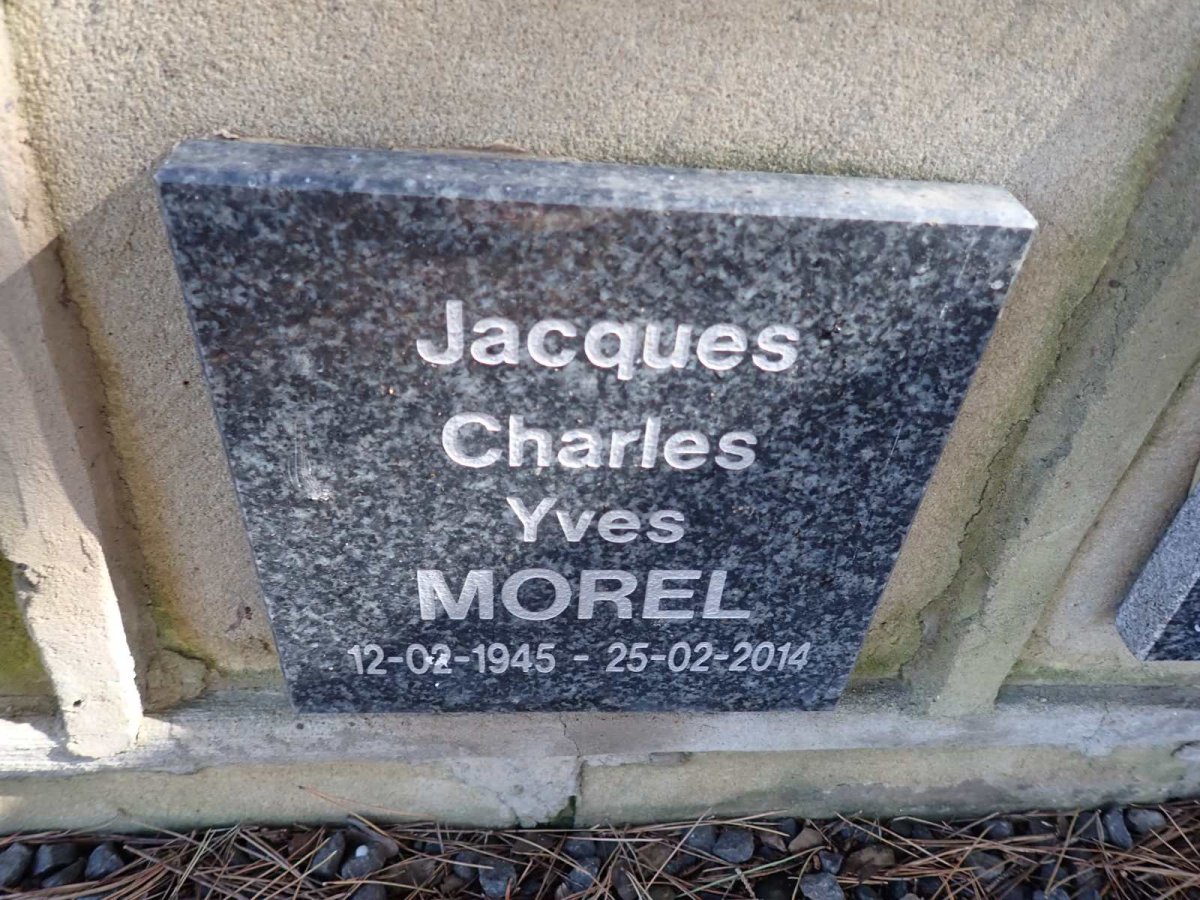 MOREL Jacques Charles Yves 1945-2014