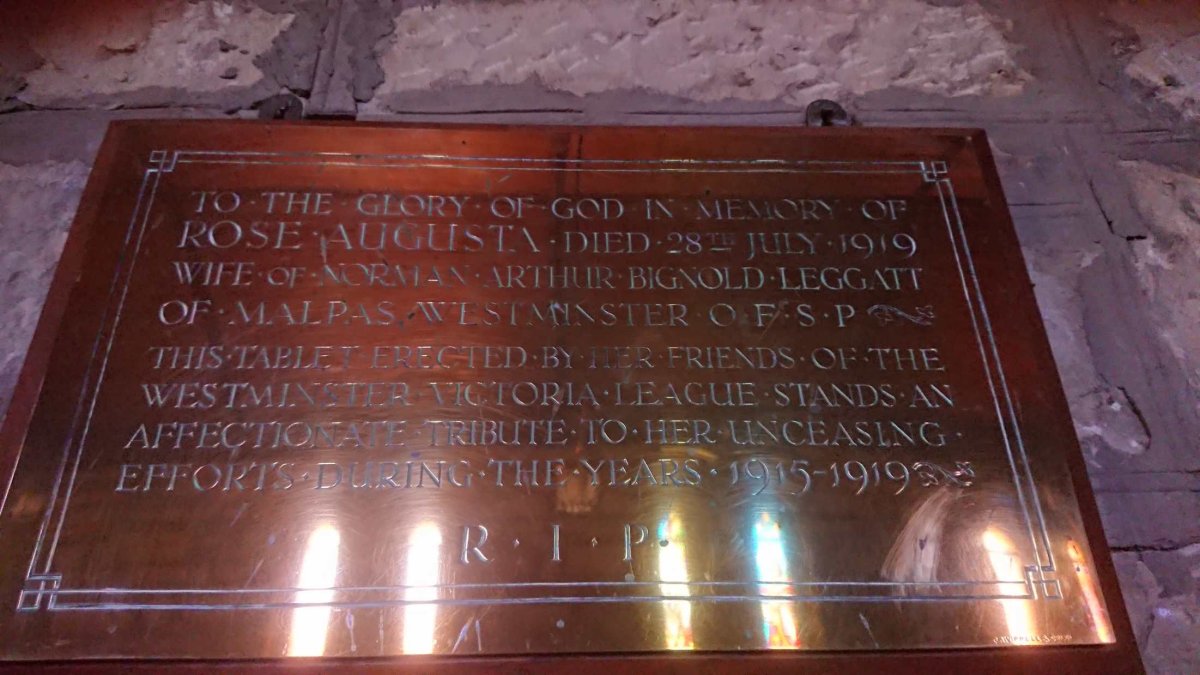 LEGGATT Rose Augusta -1919