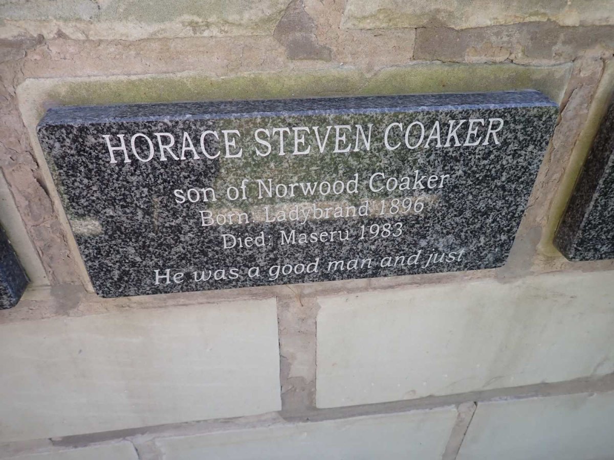 COAKER Horace Steven 1896-1983