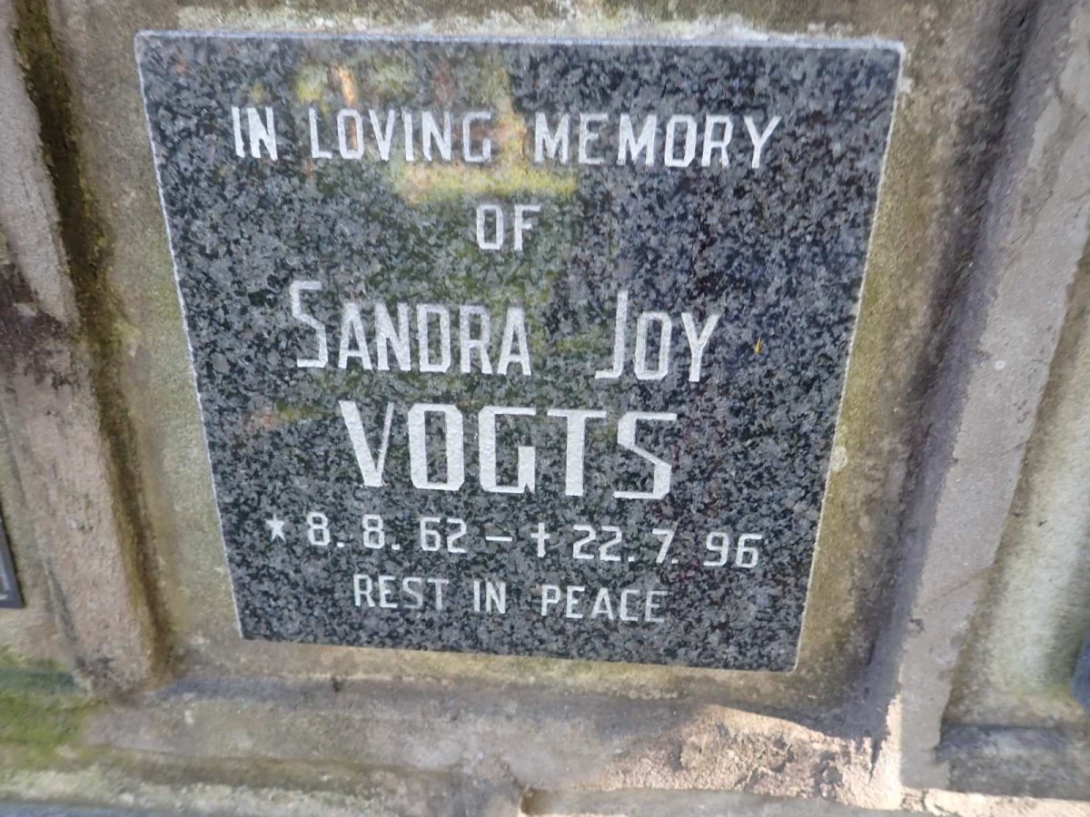 VOGTS Sandra Joy 1962-1996