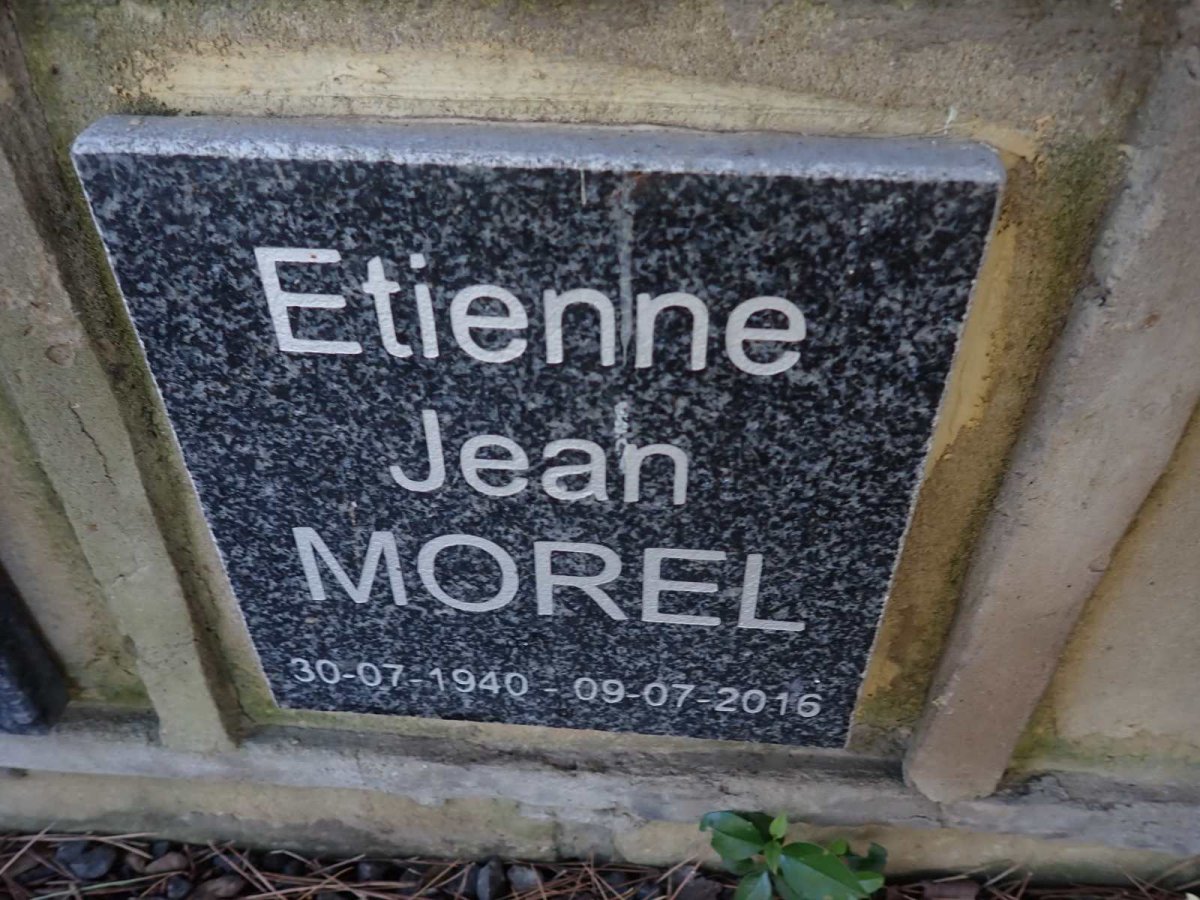 MOREL Etienne Jeah 1940-2016