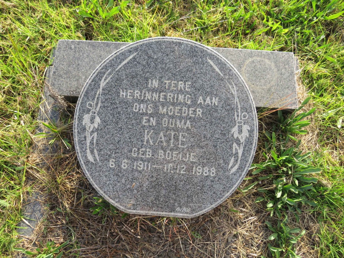 ? Kate nee BOEIJE 1911-1988