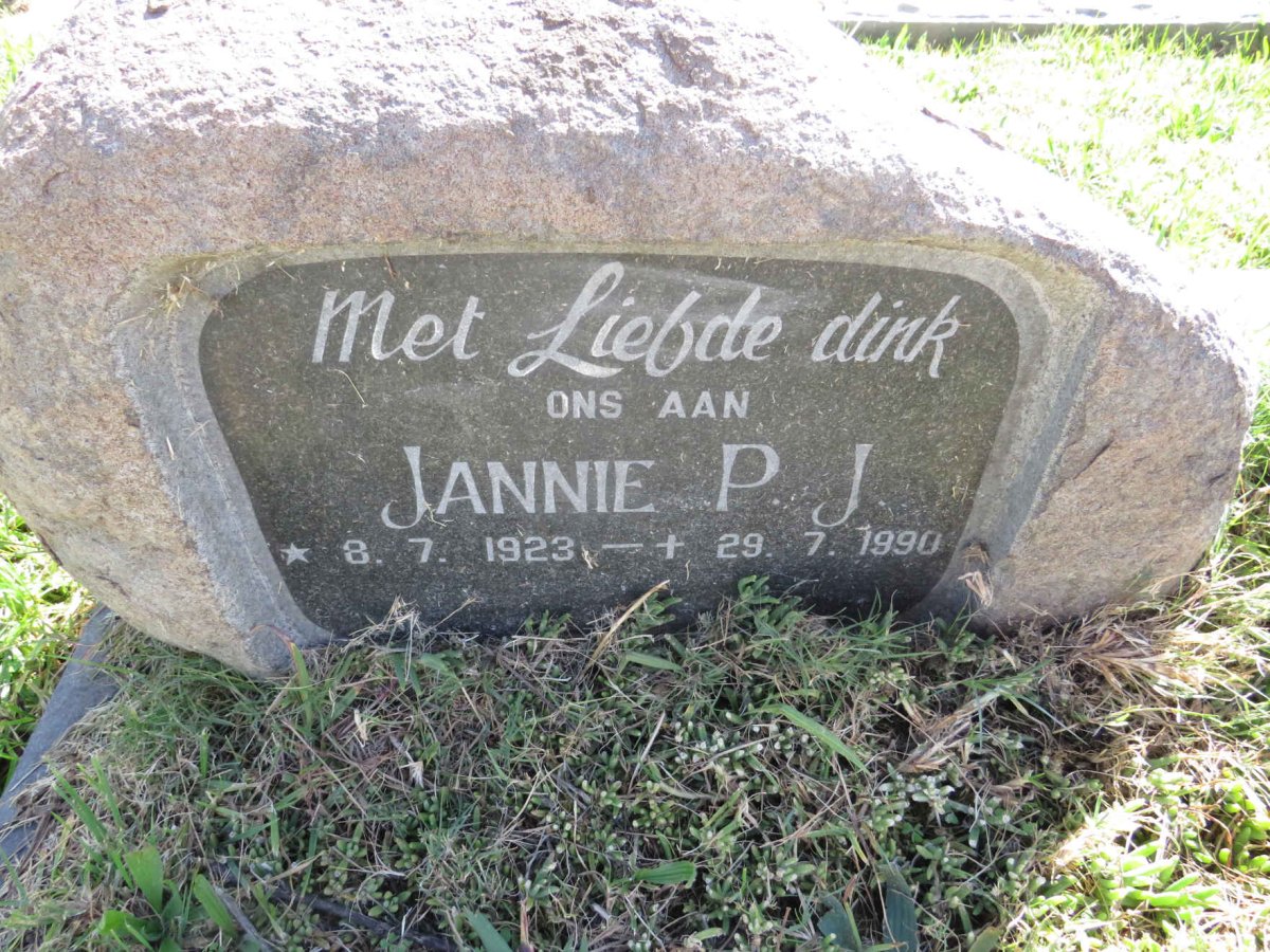? Jannie P.J. 1923-1990