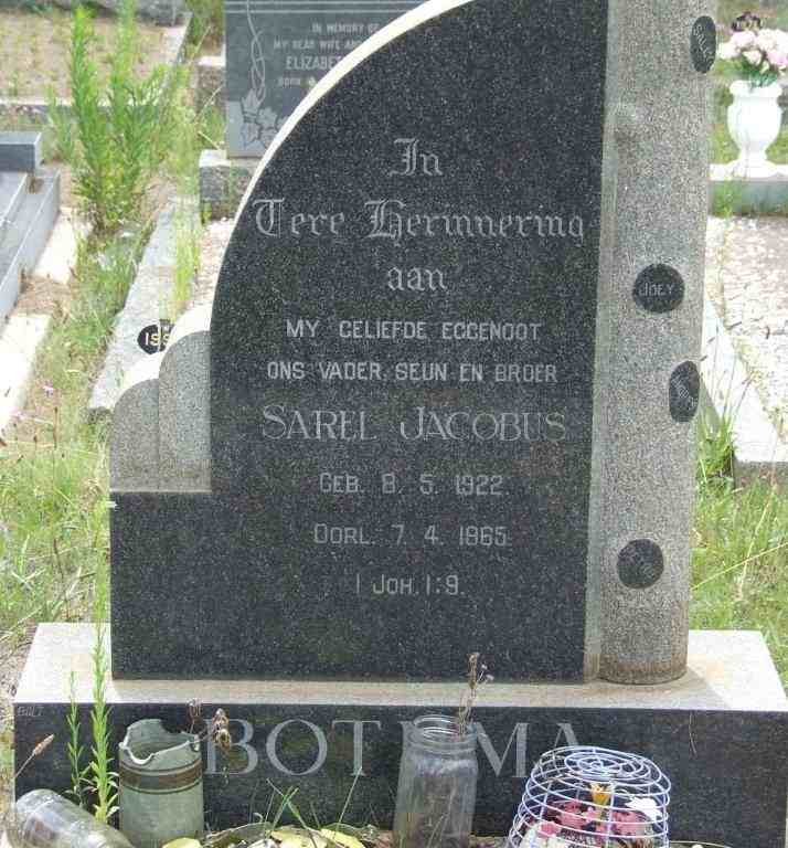 BOTHMA Sarel Jacobus 1922-1965