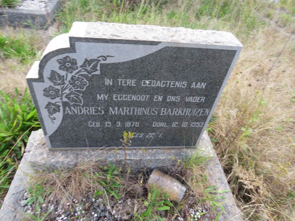 BARKHUIZEN Andries Marthinus 1878-1953