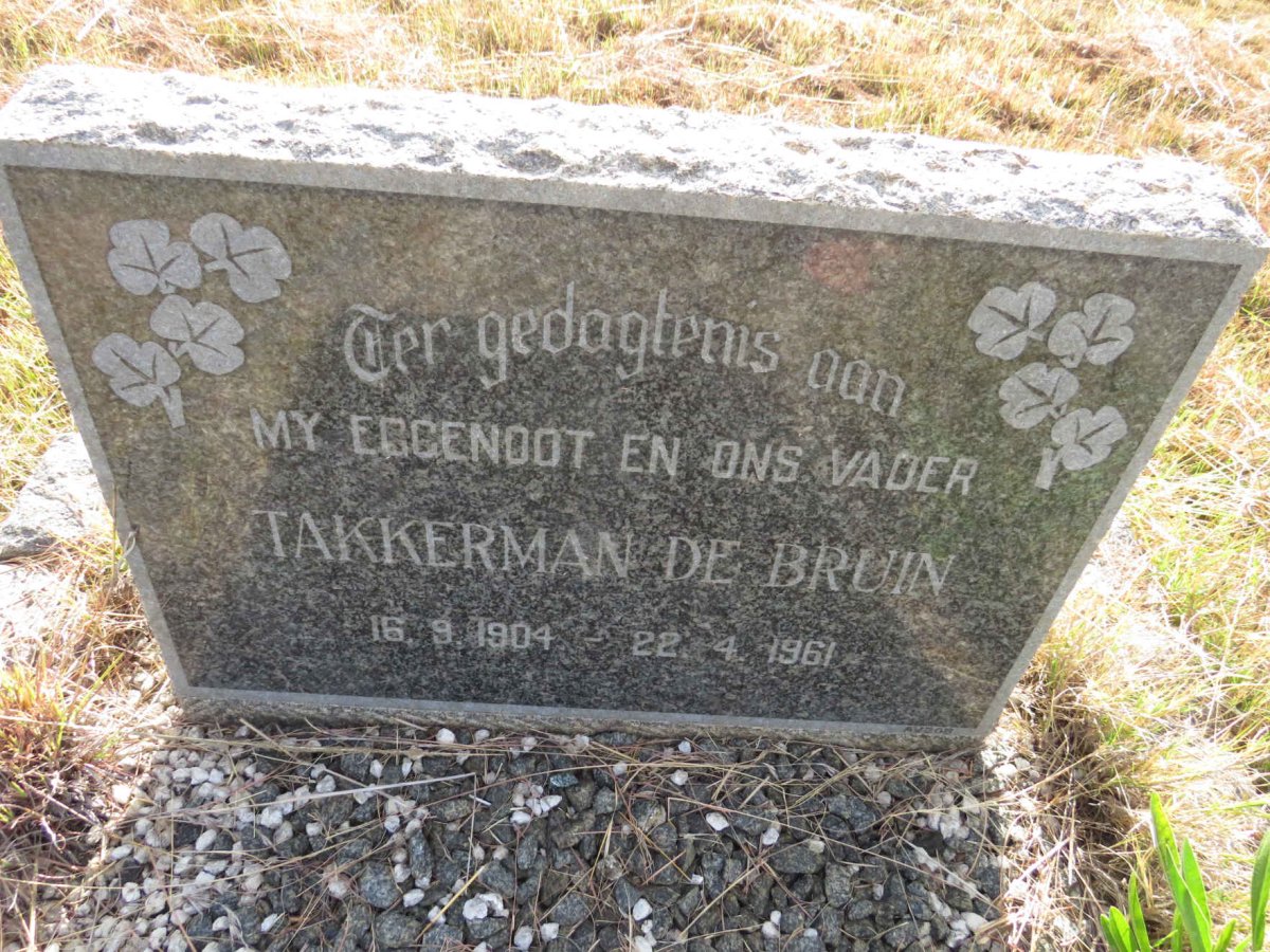 BRUIN Takkerman, de 1904-1961